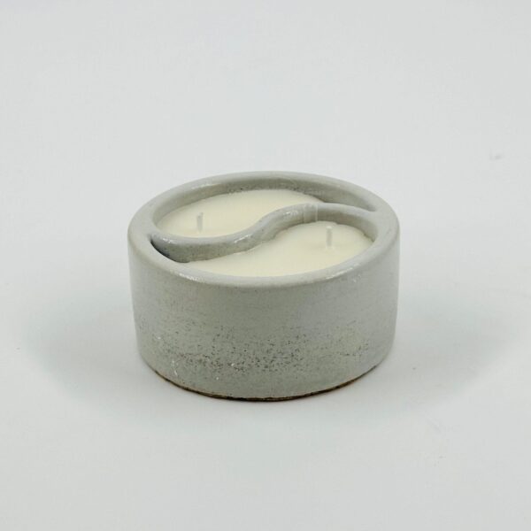 Luxurious Concrete Scented Candle Jar - Ying-Yang | Handmade Soy Wax Candle for Relaxing Aromatherapy