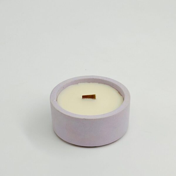 Concrete Eva Candle Lavender - Handmade Soy Wax Candle with Relaxing Lavender Scent