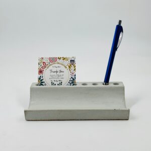 Premium Concrete Card Holder – Modern Desk Organizer for Home and Office