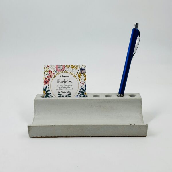 Premium Concrete Card Holder – Modern Desk Organizer for Home and Office