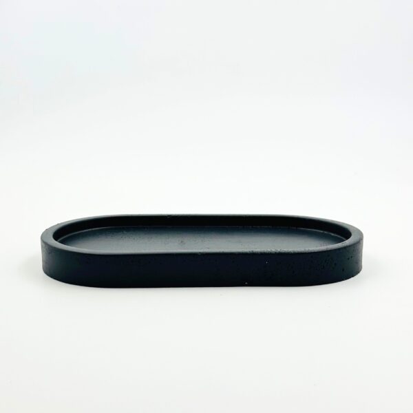 Oval Concrete Tray for Organization – Shivaliya Collection Multi-purpose Tray for Home and Office